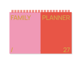 Familienplaner 2027 - Pink/Rot