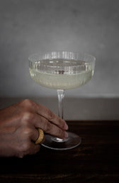 Champagnergläser - geriffelt 2er Set