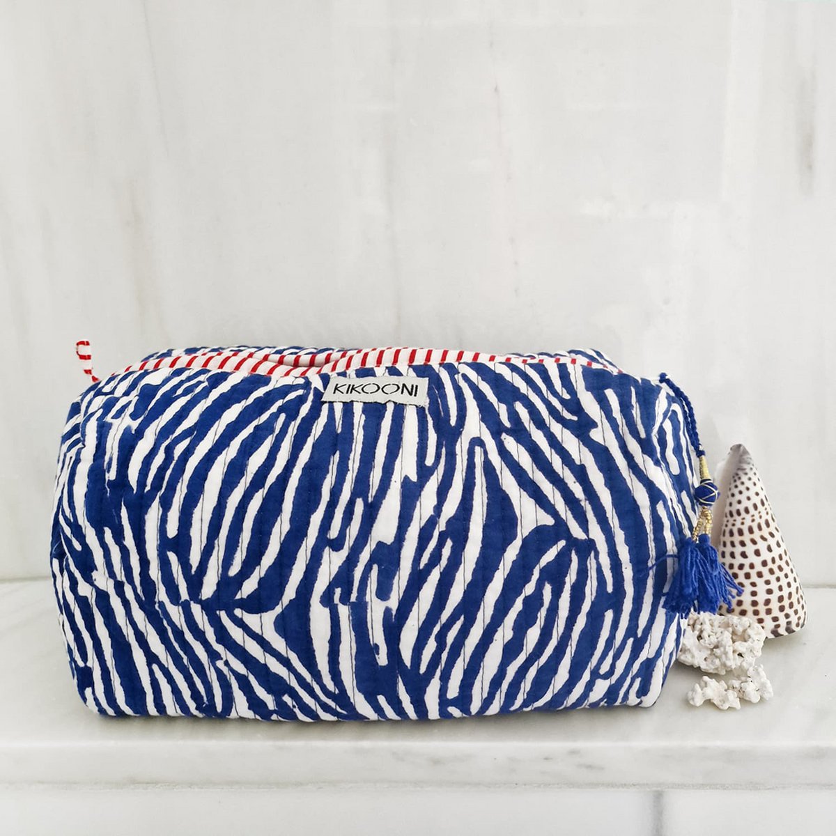 Kosmetiktasche "Blue Zebra"