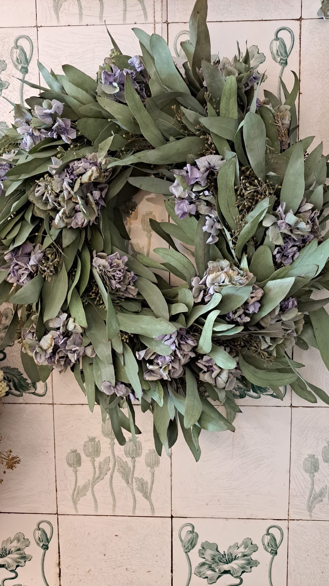 Kranz Eukalyptus und Hortensie 40 cm