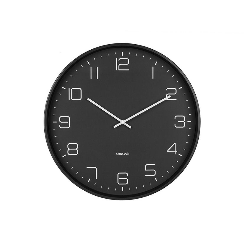 Wanduhr Lofty - Schwarz