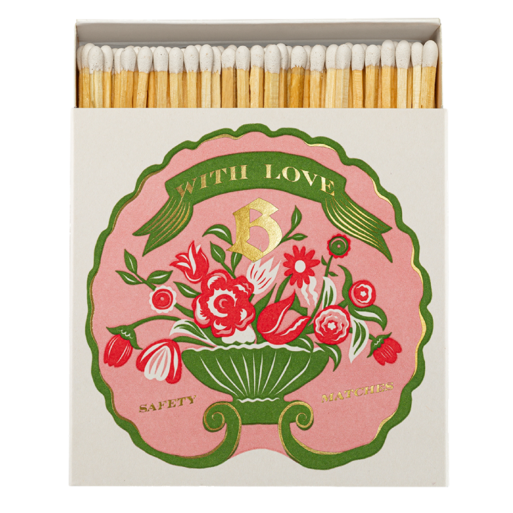 Blumenhaus Flower Matches | Quadratische Sicherheitsstreichhölzer