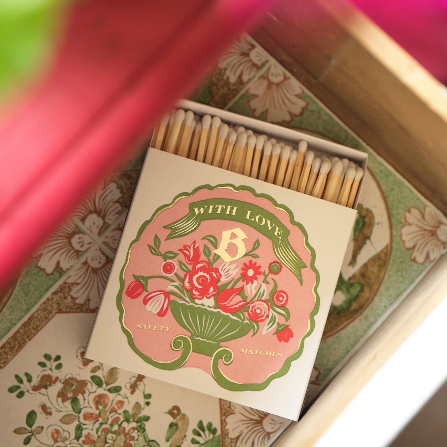 Blumenhaus Flower Matches | Quadratische Sicherheitsstreichhölzer