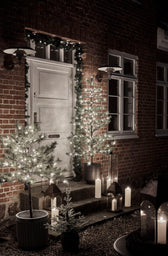 Weihnachtsbaum mit LED Lichtern Peuce - natur 150 cm