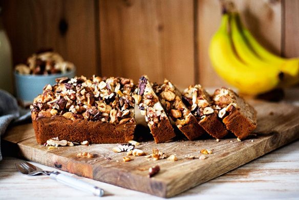 Bananenbrot. Back dich glücklich