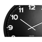 Detailansicht: Metallrahmen der Karlsson Wanduhr New Classic