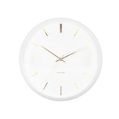 Frontansicht der Karlsson Wanduhr Globe – rund, schlicht, modern