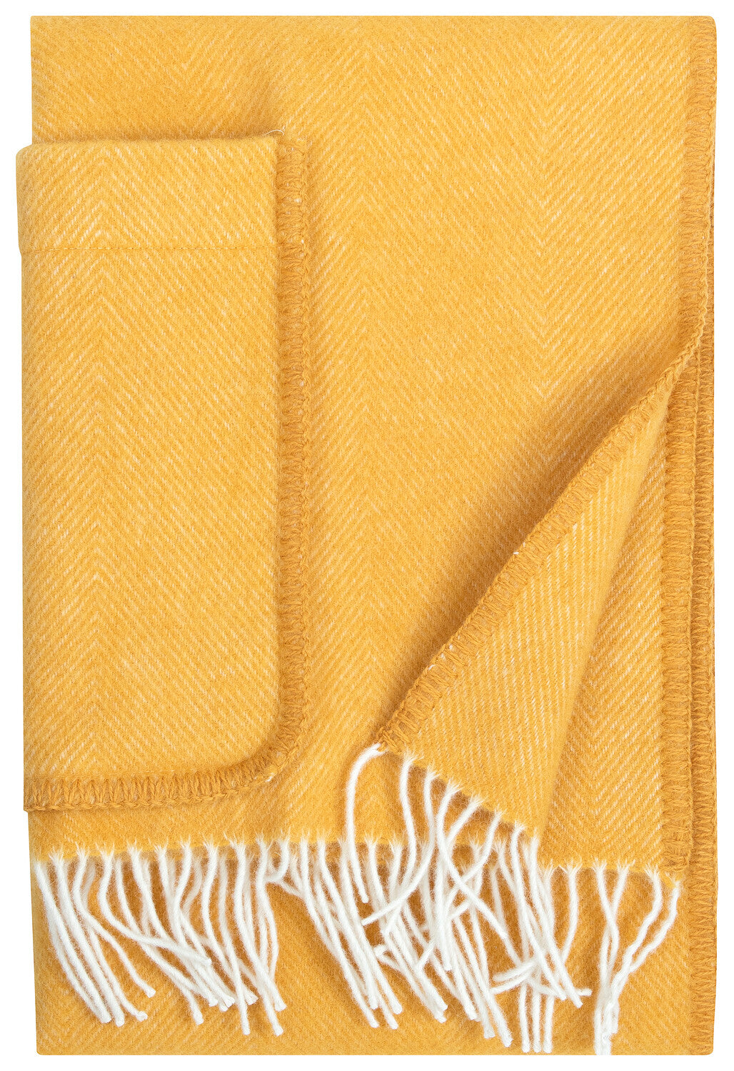 Wollschal Arvo mit Taschen - Gelb