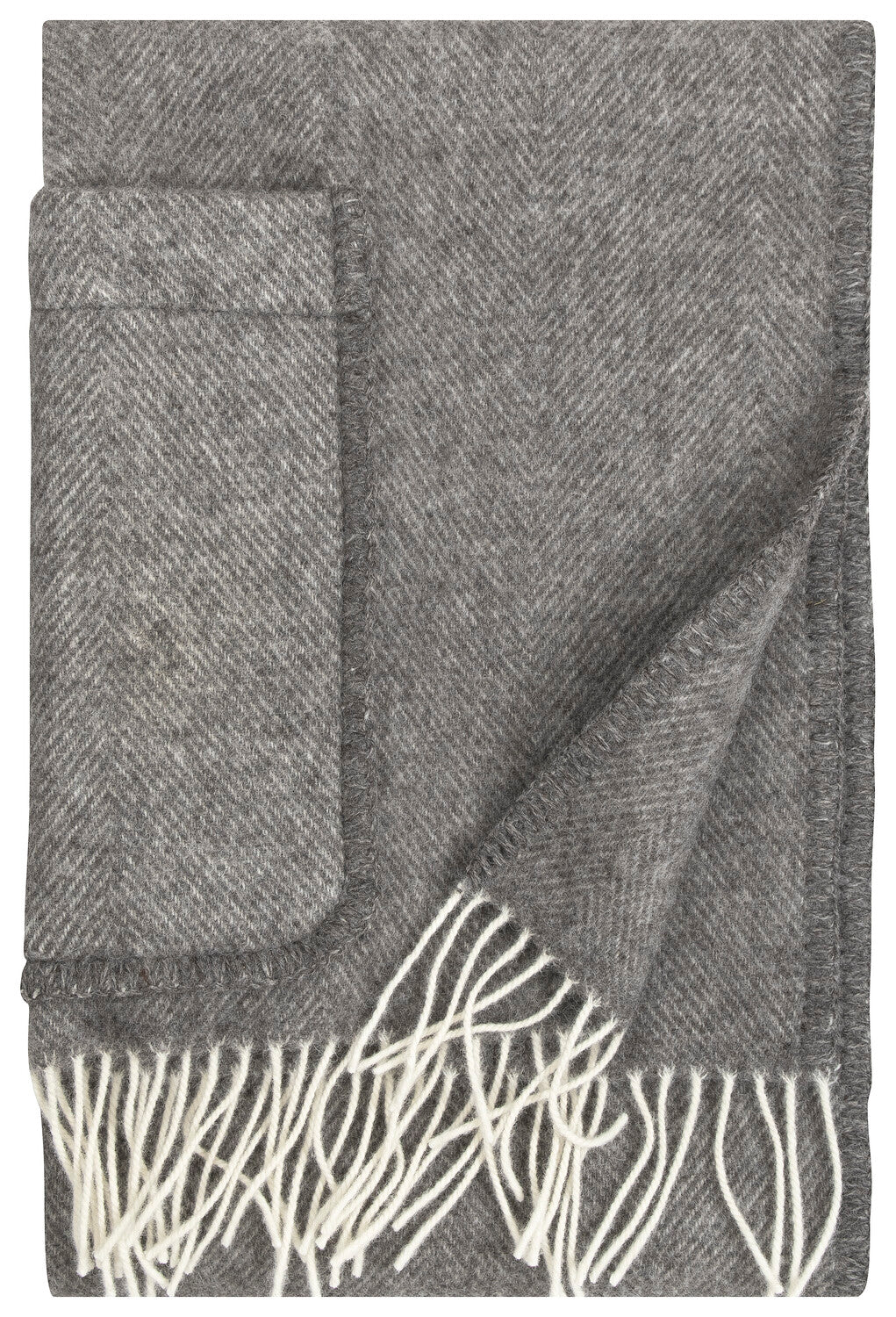 Wollschal Arvo mit Taschen - Braun