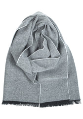 Wollschal Hanki aus Merino-Wolle - Grau