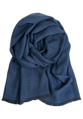 Wollschal Koli aus Merino-Wolle - Schwarz-Blau