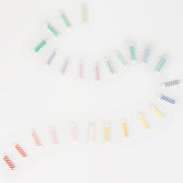 Kerzen Rainbow Striped - 50 Stck.