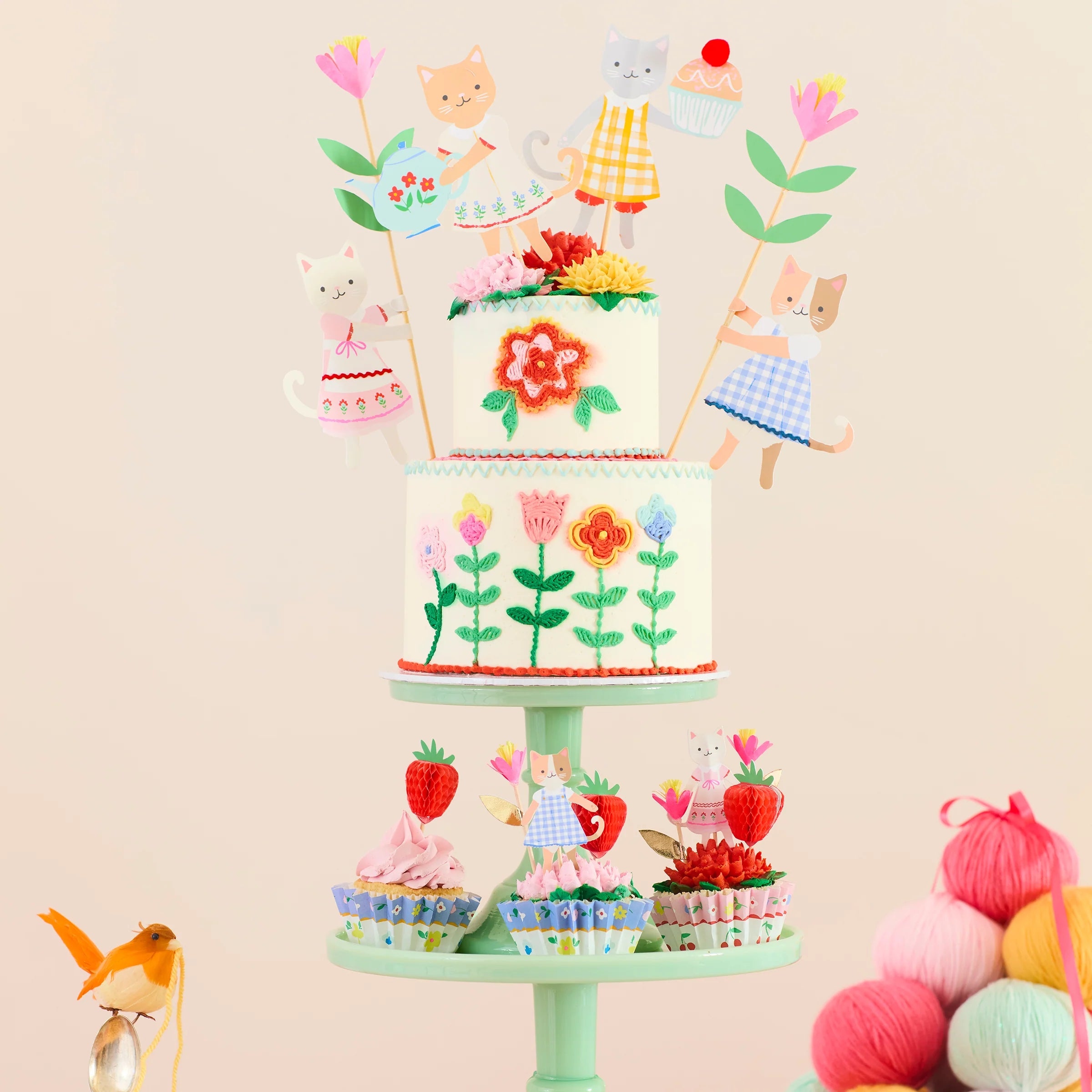 Cake Topper Kitten Club