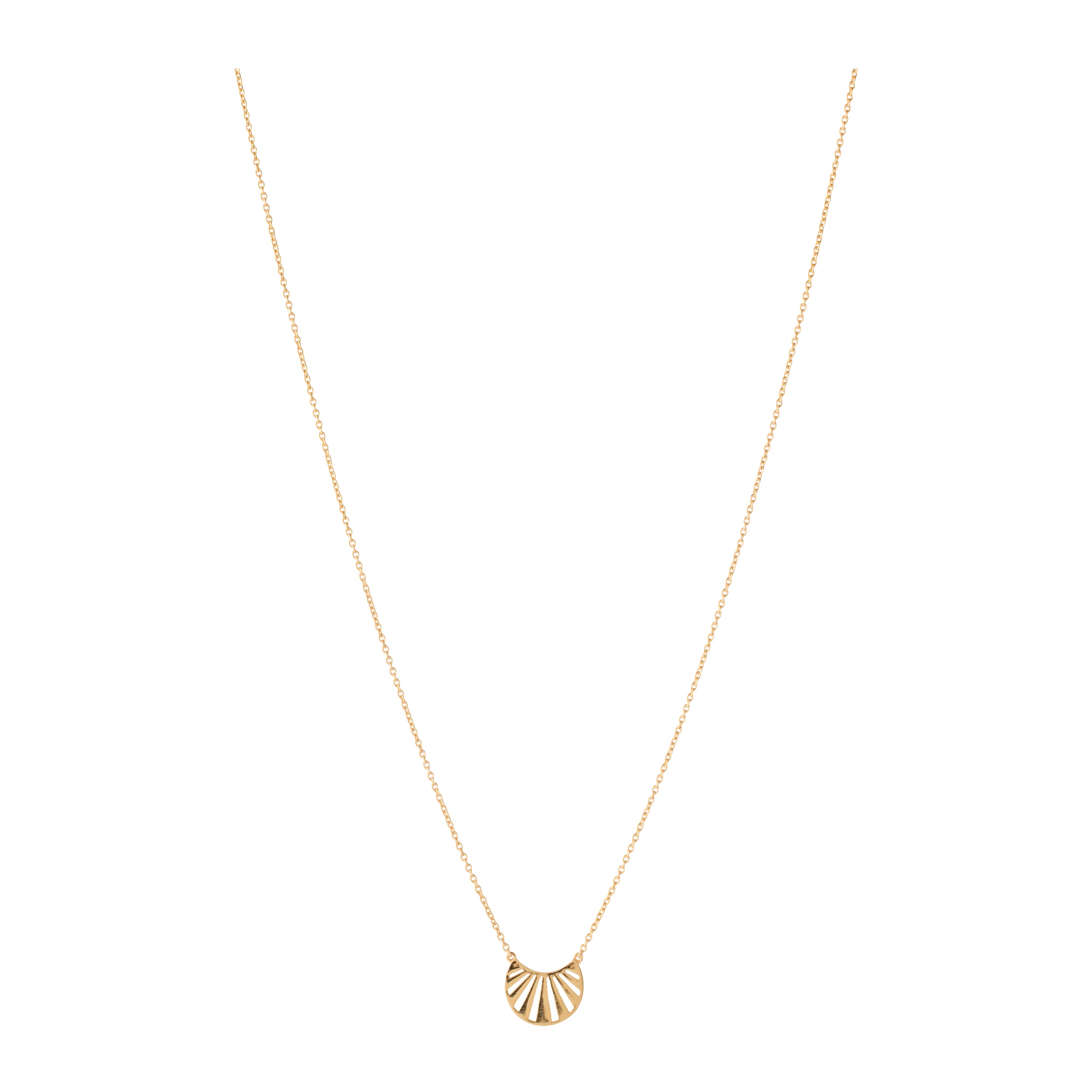 Misty Light Halskette in Gold – Frontansicht von Pernille Corydon
