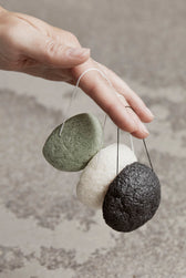 Konjac-Schwamm - schwarz