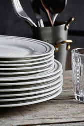 Teller Bistro - grau 4er Set ⌀ 23 cm Lunch Plate
