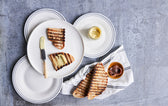 Teller Bistro - grau 4er Set ⌀ 23 cm Lunch Plate