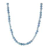 Blue Sky Halskette Silber mit blauen Achatsteinen von Pernille Corydon – Frontansicht