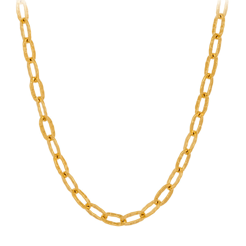 Ines Halskette gold von Pernille Corydon in Frontansicht