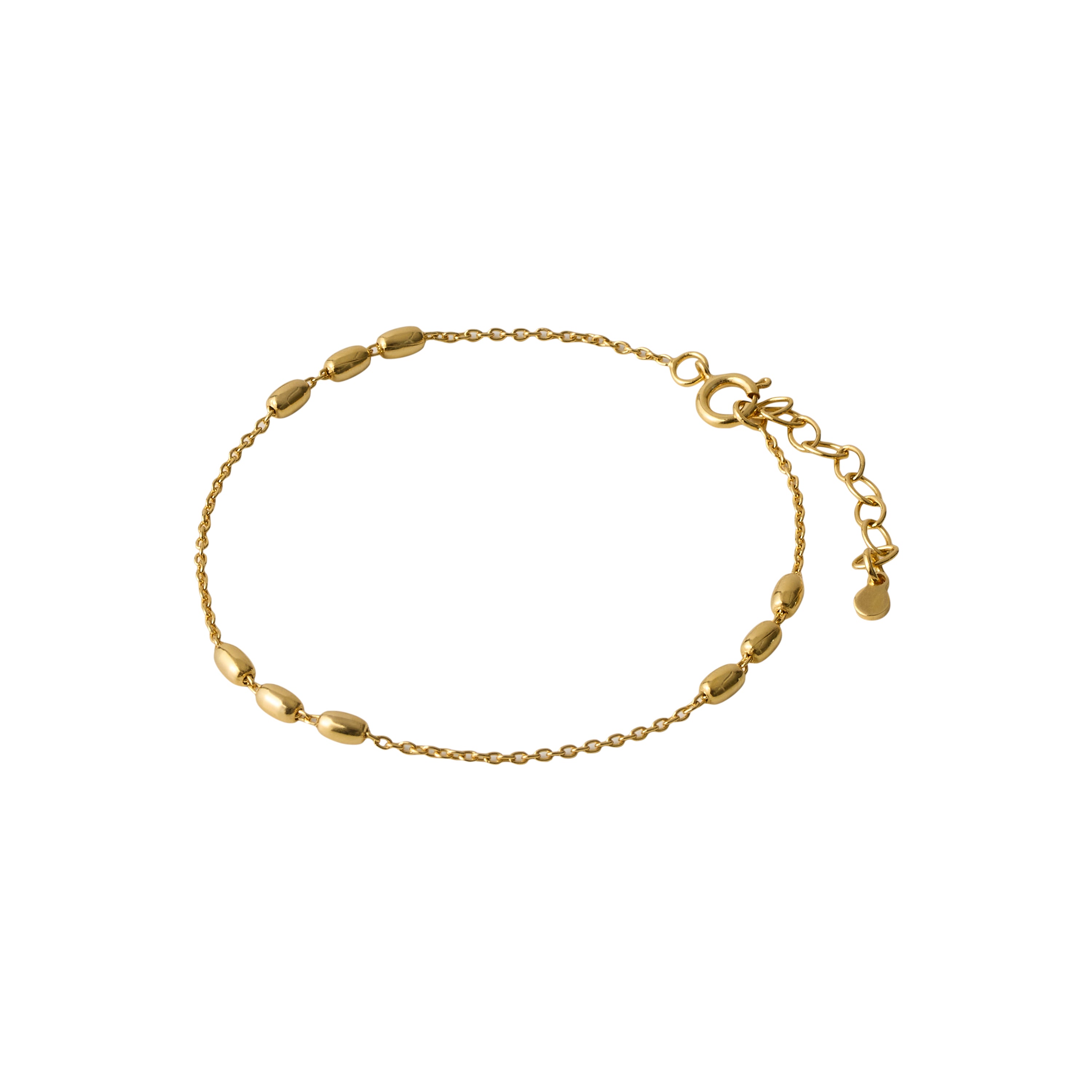 Fußkettchen Glow Gold von Pernille Corydon – Frontansicht