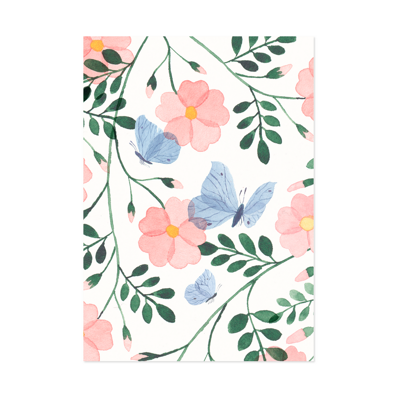 Postkarte - Wild Rose