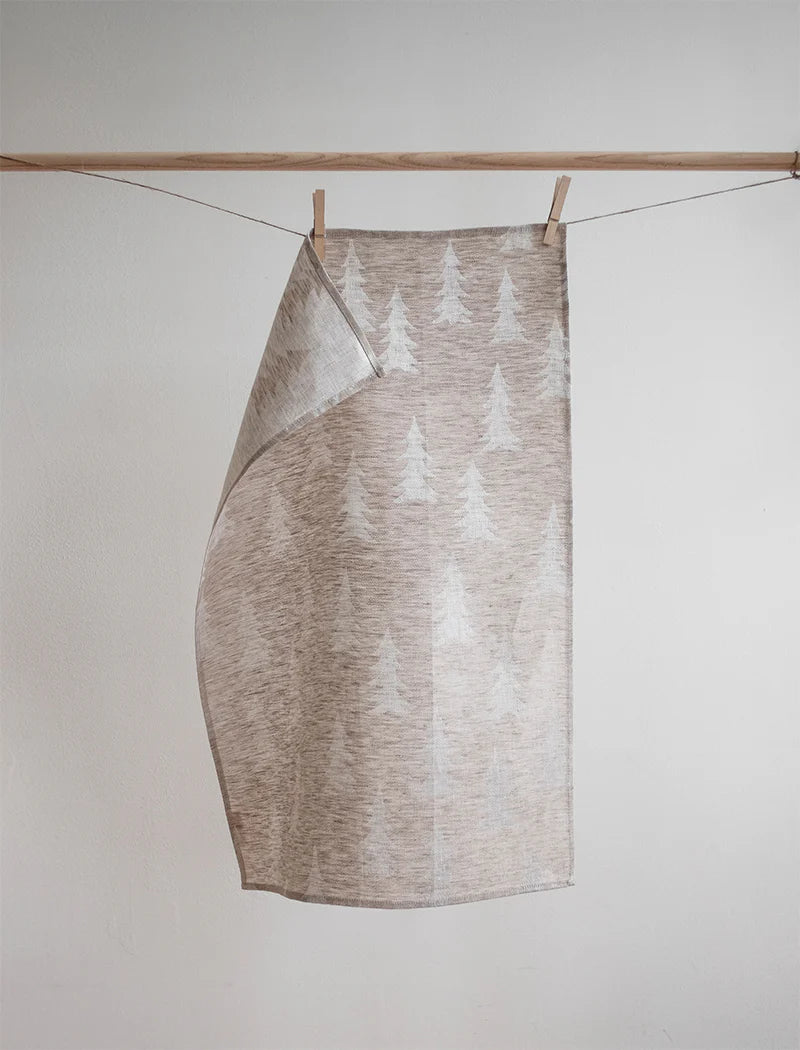 Geschirrtuch Gran aus Leinen - sand