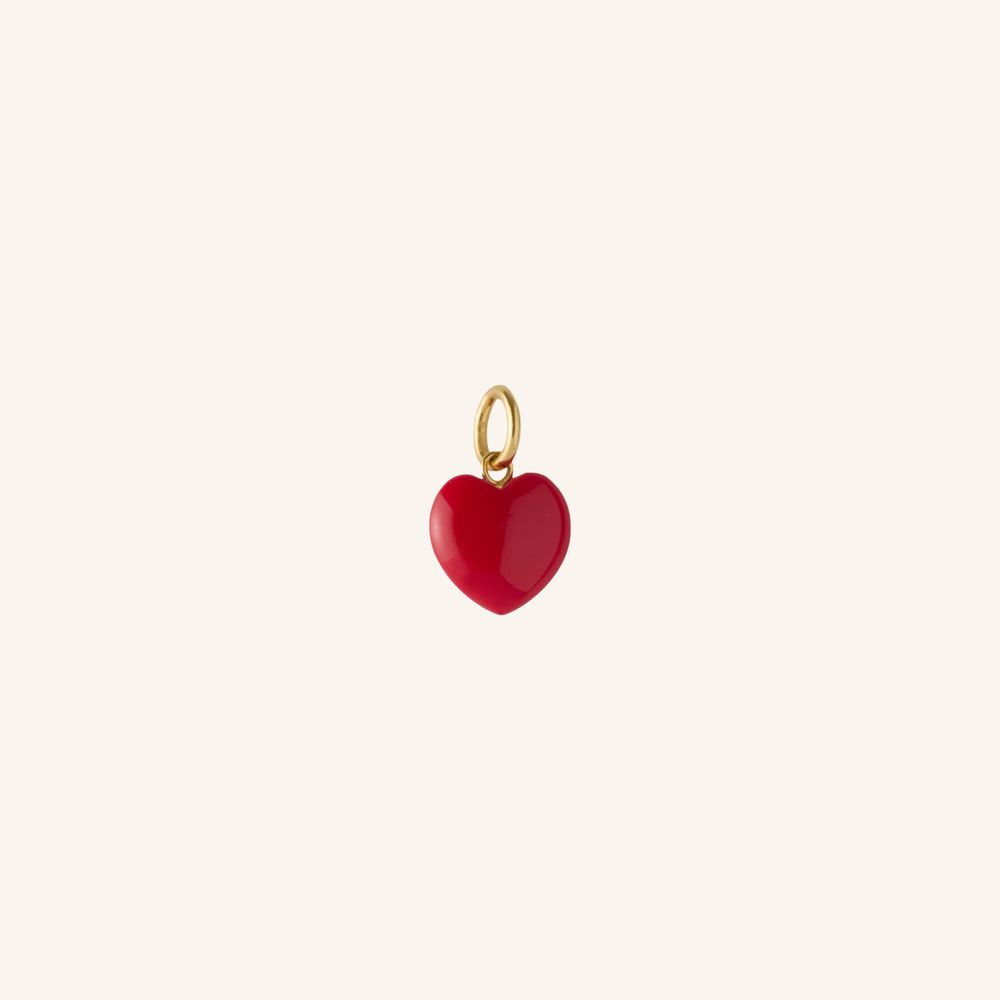 Frontansicht Valentine Pendant Gold – minimalistischer Herzanhänger