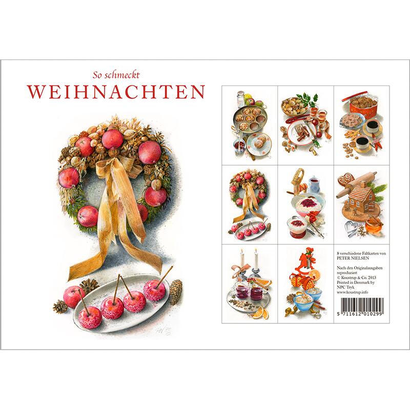 So schmeckt Weihnachten – Grußkarten 8er Set mit Umschlägen